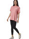 Body Action Damen Sport Oversized T-Shirt Coral Pink