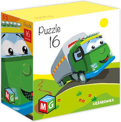 Children's Puzzle 16 Pieces Truck Multicolor