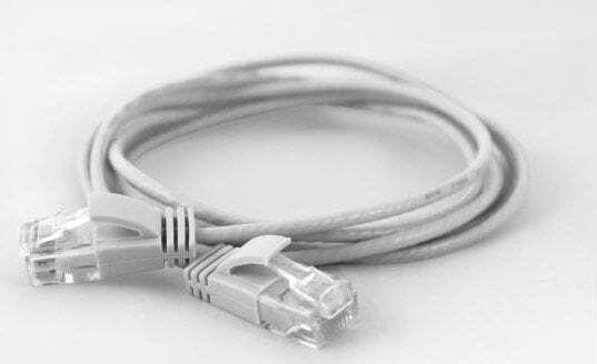 Wantec U/UTP Kat.6a Ethernet-Netzwerkkabel 0.5m Weiß 1Stück