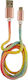 LC-Power Împletit Cablu USB 2.0 la micro USB Multicolor 1m (31332C) 1buc