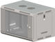 Q-Lantec Montat pe perete Cabină Rack 6U Gri SW-6U-600-600-N-DSJ-OP-RP-B-S