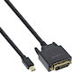 InLine Μετατροπέας DisplayPort / DVI-D / mini DisplayPort male σε DisplayPort / DVI-D / mini DisplayPort female 1τμχ (17224)