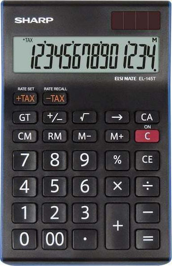 Sharp Calculator în Culoarea Negru 1buc