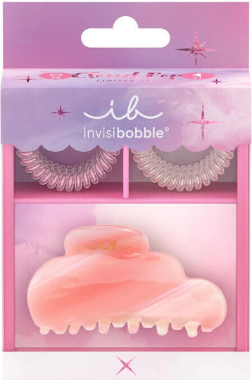 Invisibobble Set Cloudpop Hair Ties & Claw Clips 7 Pcs