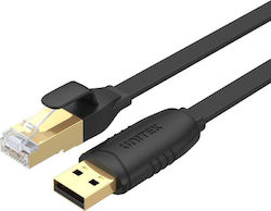 Unitek Y-SP02001B USB 2.0 USB-A-Stecker zu RJ45 Kabel 1,8m
