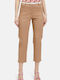 Betty Barclay Women's Cotton Trousers in Slim Fit Camel