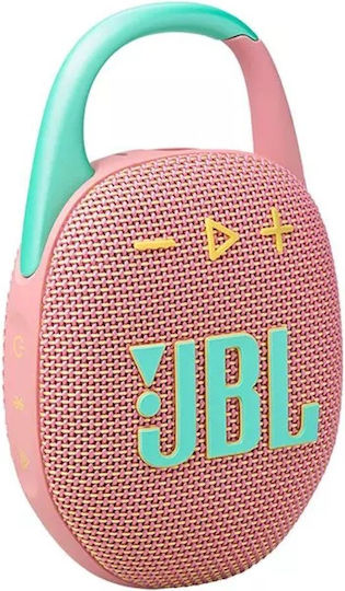 JBL Clip 5 Водоустойчиво Bluetooth високоговорител 7W с живот на батерията до 12 часа Розов