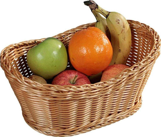 Kesper Obstschale Hölzernes Beige 28x21x13cm