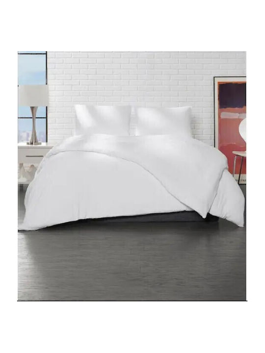 Flamingo Duvet Queen with Microfiber Filling 220x240cm Daily White