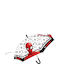 Disney Kids Curved Handle Umbrella Spiderman White
