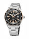 Edox Ανδρικό Ρολόι 42mm Αυτόματο με Γκρι Μεταλλικό Μπρασελέ