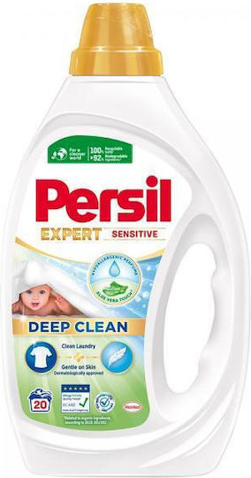 Persil Expert Deep Clean Lichid Detergent pentru Sensibil Haine 900ml (20 Cupe de măsurare)