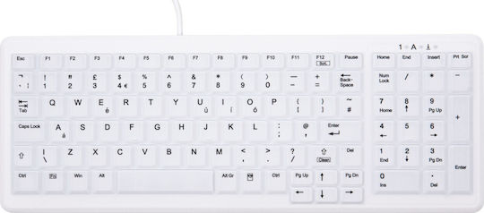 Cherry AK-C7000 Πληκτρολόγιο Αγγλικό UK Λευκό