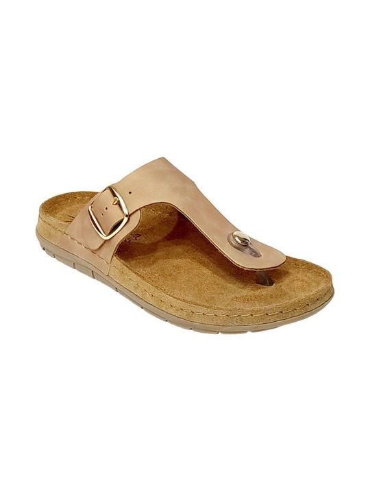 Sunny Sandal Women's Flat Sandals in Beige Color