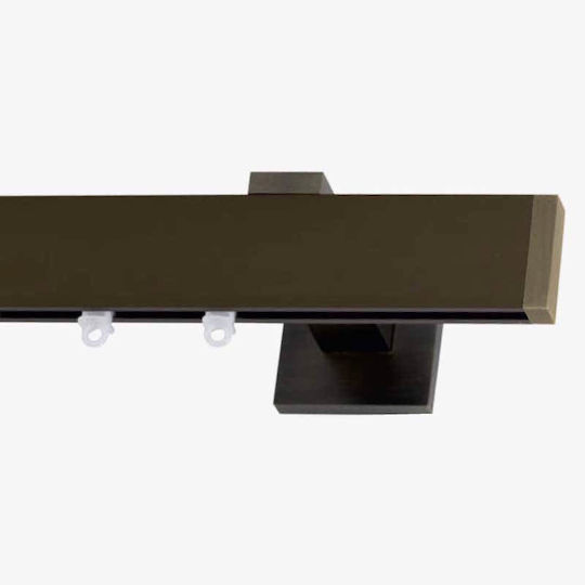 Frans 'super' One-Way Metallic Curtain Track Bronze 200cm FR-8855L03_17685