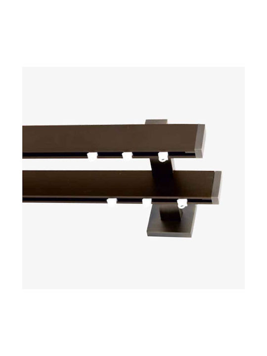 Frans 'super' Two-Way Metallic Curtain Track Br...