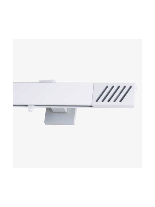 Frans 'super' One-Way Metallic Curtain Track Wh...