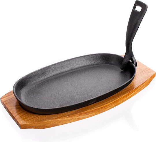 Banquet Platou de Servire cu mâner Lemn 23x14buc 1buc