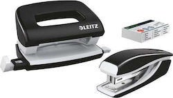 Leitz Wow Metal Paper 2-Hole Puncher with Guide...