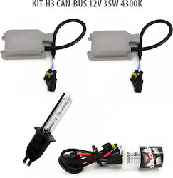 CarGuard Xenon Set de Iluminare H3 35W 12V 4300K Alb natural CarGuard Xenon Set de Iluminare H3 35W 12V 4300K Alb natural