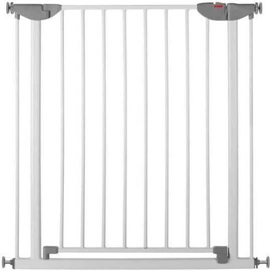 Reer Pliabil Ușă de siguranță Montaj simplu din Metal în Culoare Alb 77x77cm 1buc
