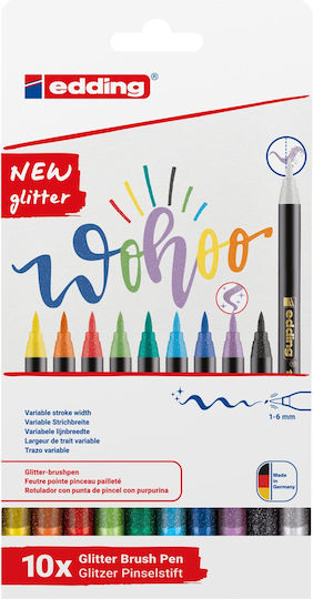 Edding 1340 Μαρκαδόροι Glitter Σετ 10 χρώματα