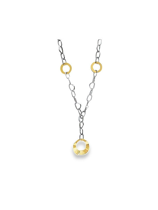 Damen Halskette Kette Gold Weißgold 18K Nk10668
