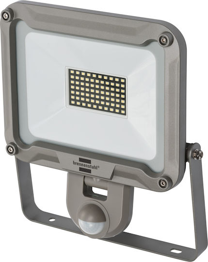 Brennenstuhl Jaro 5050 Στεγανός Προβολέας LED 50W με Αισθητήρα Κίνησης IP54