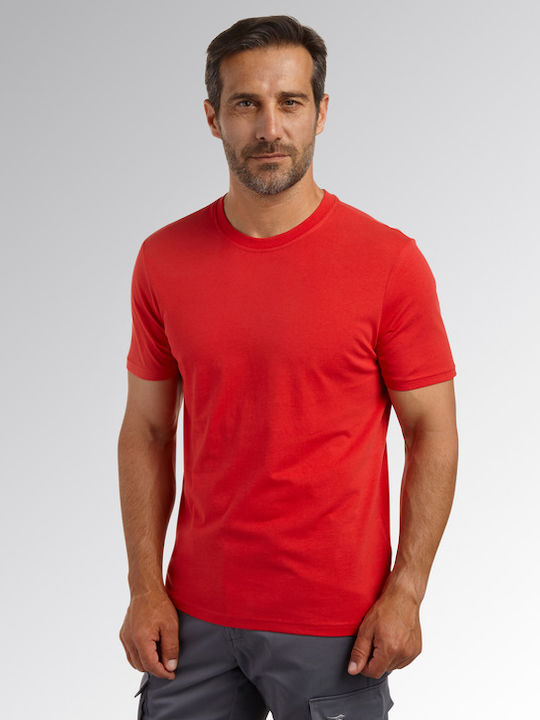 Diadora Herren T-Shirt Kurzarm True Red
