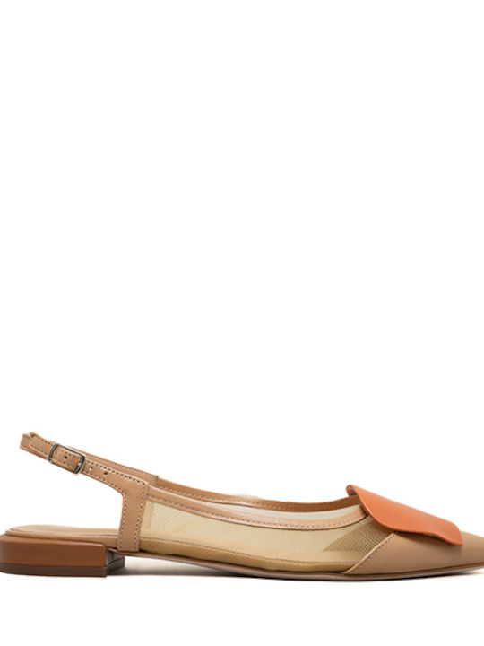 Raniero Conti Leather Beige Heels