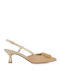 Seven Synthetic Leather Beige Heels