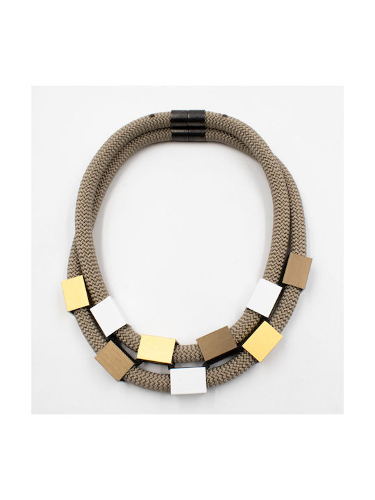 Christina Brampti Necklace Double Geometric