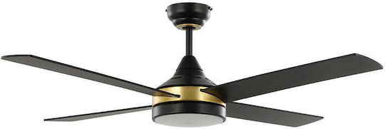 Eglo Trinidad Ventilator De Tavan 122cm Cu Lumină Neagră