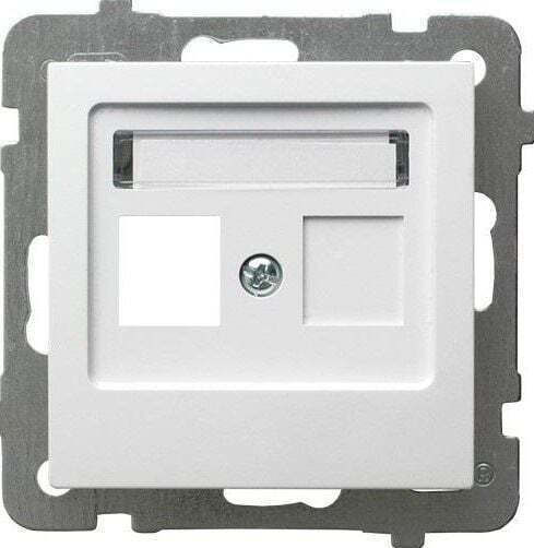 Ospel Network-Telephone Socket Front in White Color GPK-1G p 00