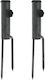vidaXL Folding Umbrella Stand made of Metal Galvan 9x35cm 2pcs