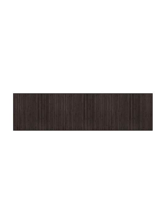 vidaXL Kitchen Mat Runner with Anti-slip Underlay Dark Brown 80x300εκ.