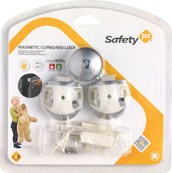 Safety 1st Protecții pentru Dulapuri & Sertare cu magnet din Plastic în Culoare Gri 2buc