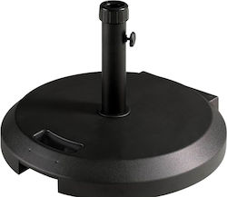 Lianos Stand de umbrelă din Plastic Negru 55x55cm