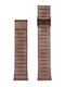 WATX & CO Metallic-Armband Braun 44mm