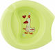 Chicco Baby Food Bowl Warmy Plate made of Plastic Green