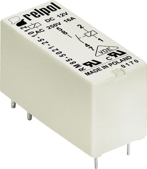 Relpol Ρελέ Ράγας 80A με Τάση 12V