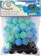 Astra Pom Pom de Artizanat Blue