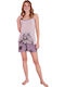 Damen-Pyjama-Shorts Pijamood Hi Cutie Viskose Weich Rosa