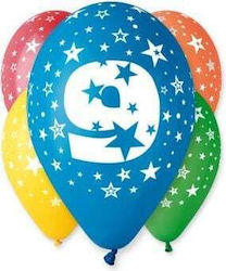 Set 5 Luftballons 30cm "9"