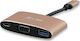 LMP USB-C Docking Station mit 4K PD Gold (LMP-USBC-VGA-MA-G)