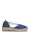 Women's Leather Espadrilles Blue