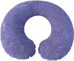 Inflatable Travel Pillow Light Blue