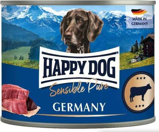 Happy Dog Germany Wet Food Dogs in Cans with Beef 200gr