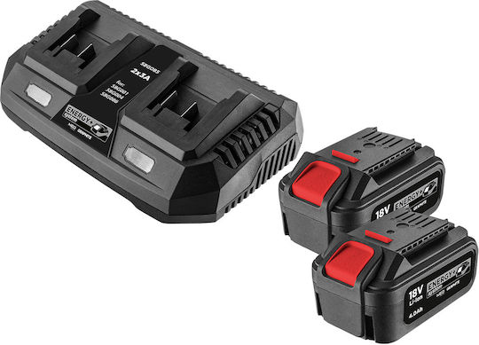 Graphite Set 2 Baterii Unelte Litiu 18V cu Capacitate 4Ah