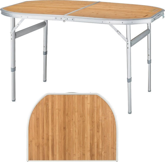 KingCamp Table for Camping Foldable in Case 120x80cm